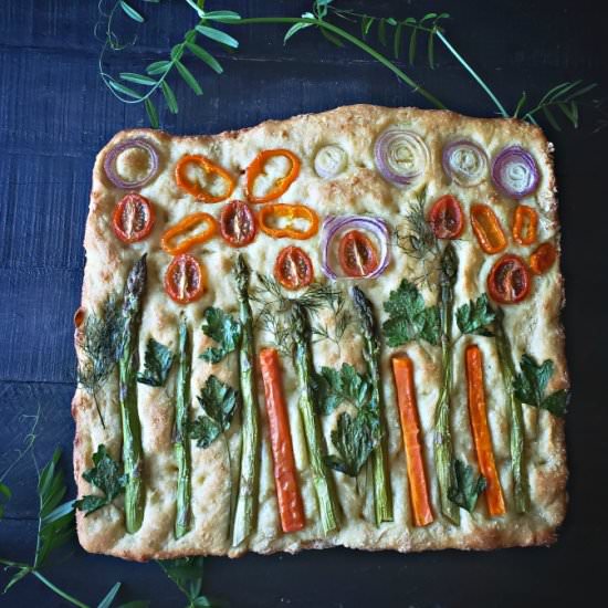 Garden Vegetable Focaccia