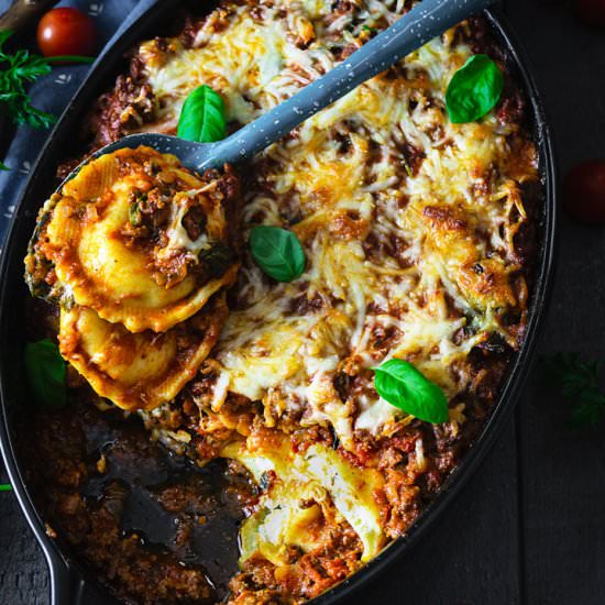Easy Ravioli Lasagna