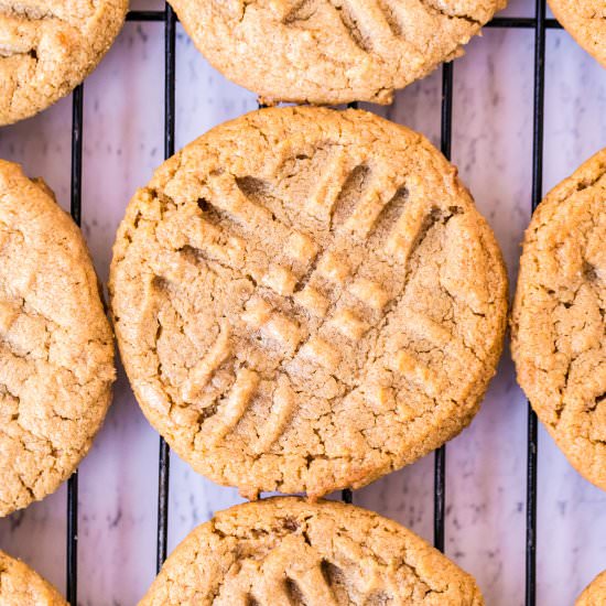 Flourless Peanut Butter Cookies