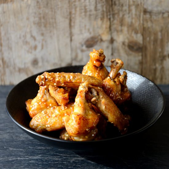 Honey, Lemon & Sesame Chicken Wings