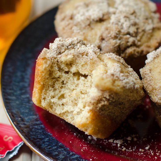 chai streusel muffins