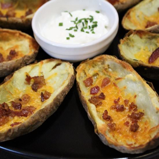 Loaded Air Fryer Potato Skins