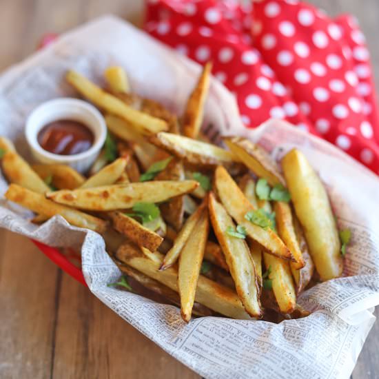 Easy oven baked french fries