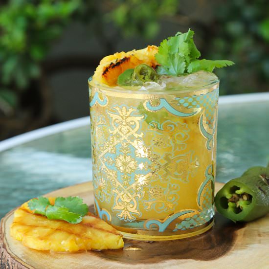 Spicy Grilled Pineapple Margarita