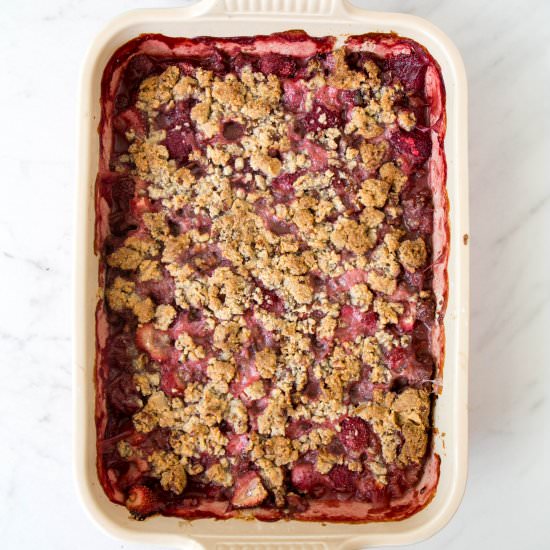 Strawberry Rhubarb Crisp