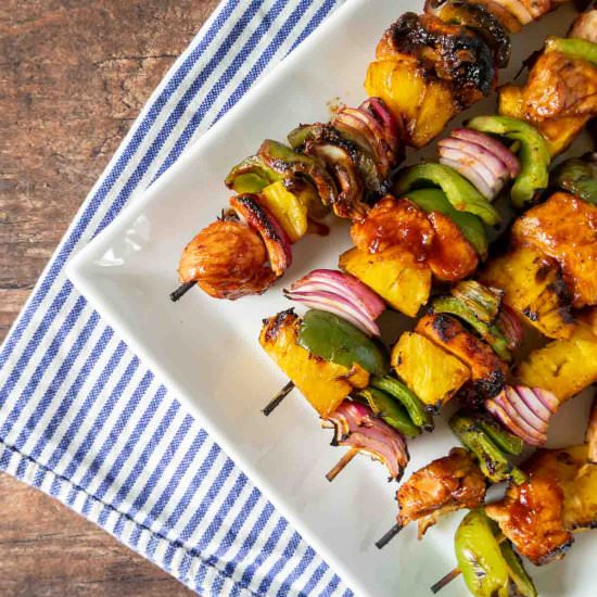 Huli Huli Chicken Kabobs
