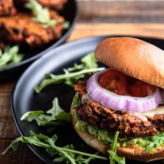 Spicy Chipotle Black Bean Burgers
