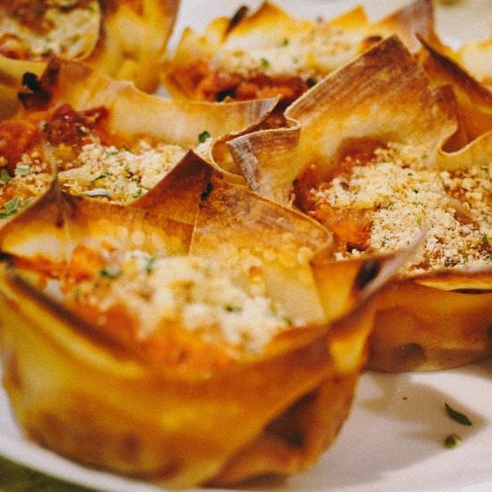 Chicken Parmesan “Cupcakes”