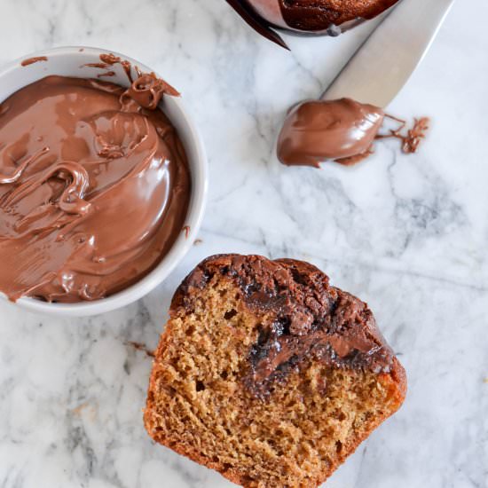Nutella & Banana Swirl Muffins