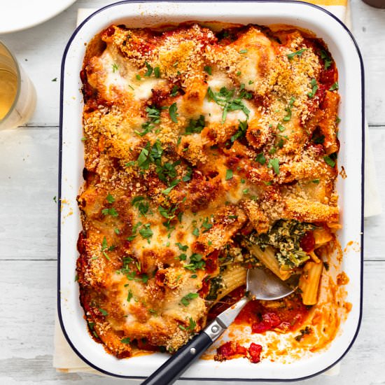 Spinach and Ricotta Pasta Bake