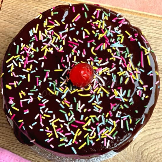 Eggless Chocolate Cooker Cake