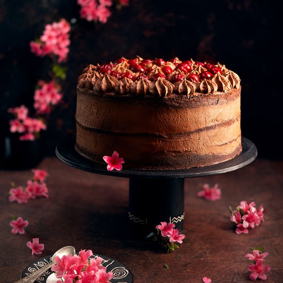 Dark chocolate sour cherry festive