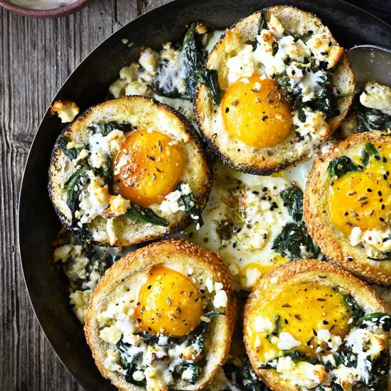Baked za’atar egg buns