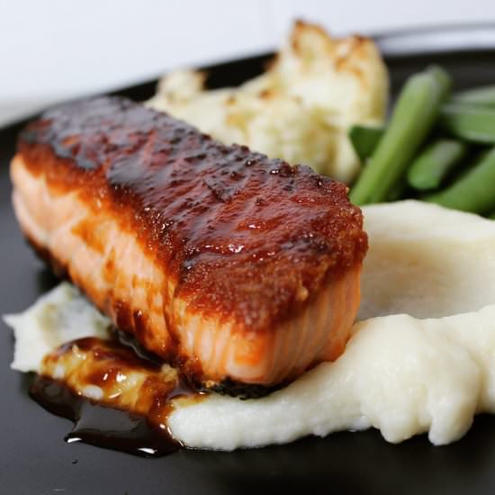 Orange Miso Glazed Salmon