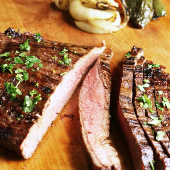 Easy Grilled Marinated Flank Steak