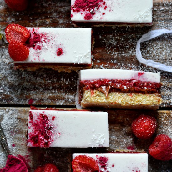 Vegan Chocolate, Raspberry Bars