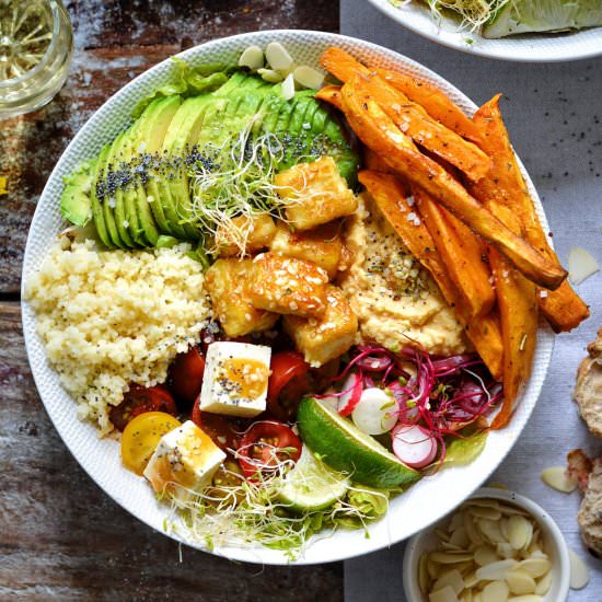 Healthy Vegan Spring Buddha Bowls