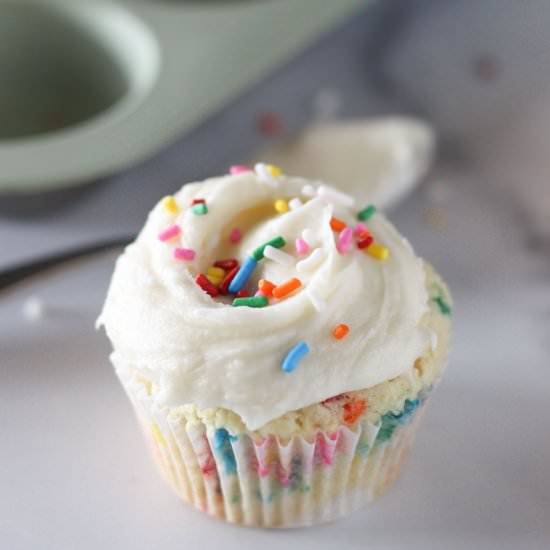 Small-Batch Funfetti Cupcakes