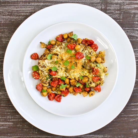 Curry Roasted Cauliflower Steaks