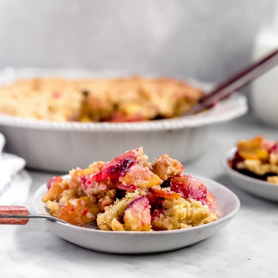 Stone Fruit Cookie Cobbler