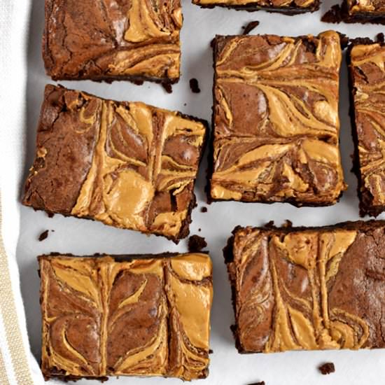 Gluten Free Peanut Butter Brownies