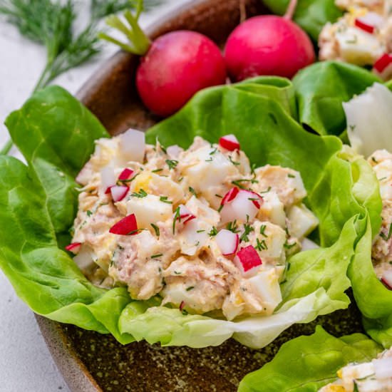 KETO TUNA SALAD LETTUCE WRAPS