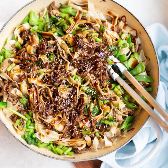 Slow Cooked Lamb with Noodles