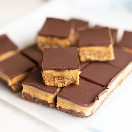 Chocolate Caramel Anzac Slice