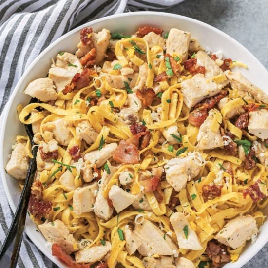 Chicken Bacon Ranch Carbonara