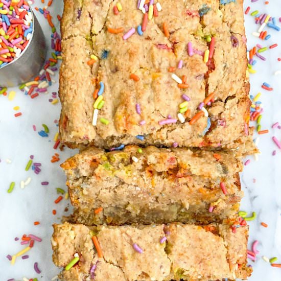 Birthday Cake Banana Bread (gf)