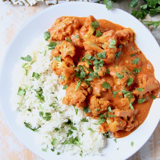 Indian Butter Cauliflower Curry