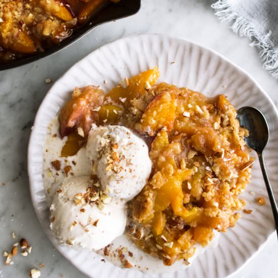 Almond Peach Crisp