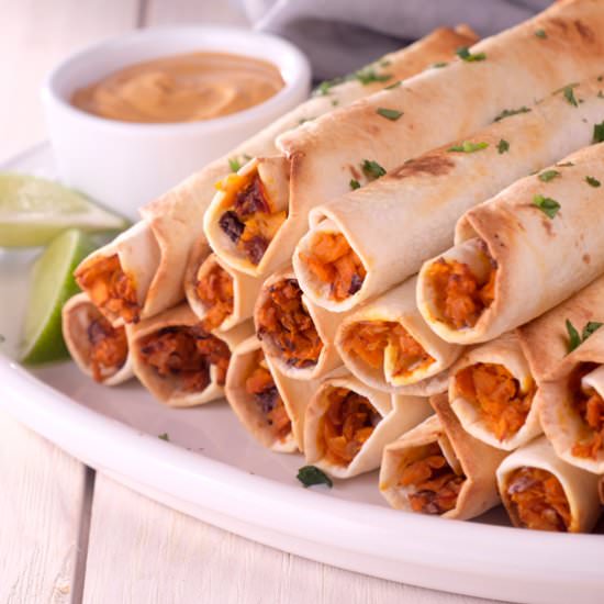 Chipotle Sweet Potato Taquitos