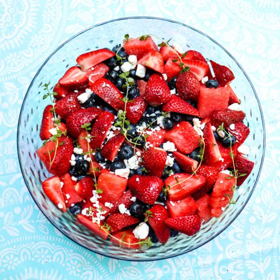 Watermelon Berry Fruit Salad