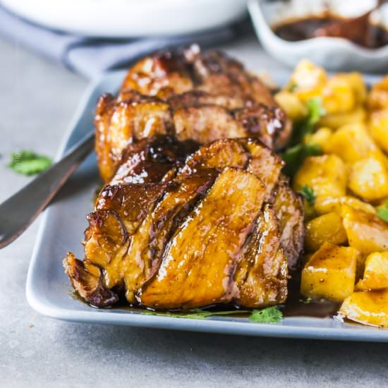 Slow Roasted Pineapple Pork