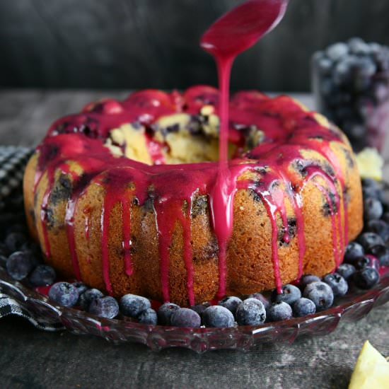 Blueberry Kefir Bundt Cake