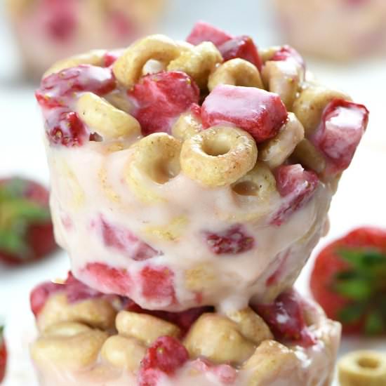 Strawberry Cheerios Cups