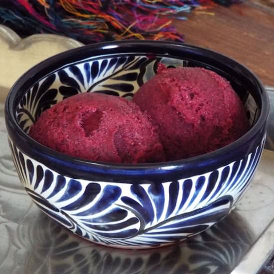 Strawberry Blueberry Sorbet