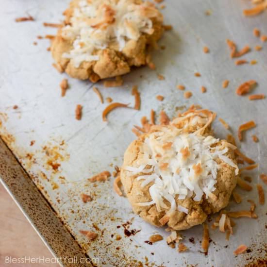Coconut Peanut Butter Cookies