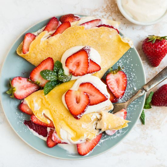 Strawberry Crepes