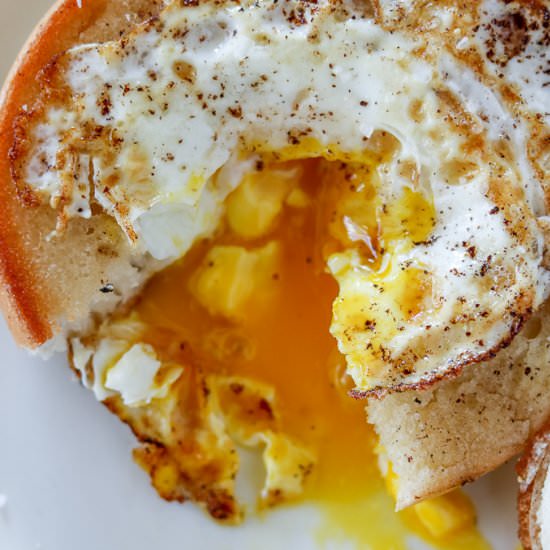 Egg In a Hole Bagel