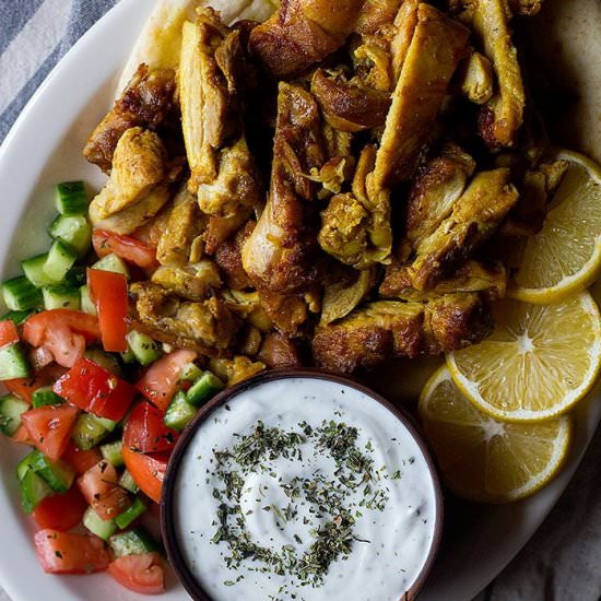 Homemade Chicken Shawarma
