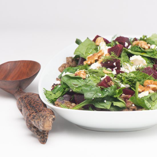 Pickled Beet Salad With Lentils