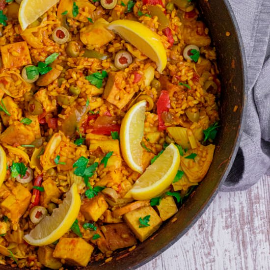 Easy Vegan Spanish Paella