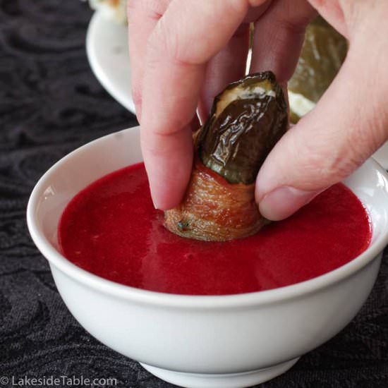 Poppers & Chipotle Raspberry Sauce