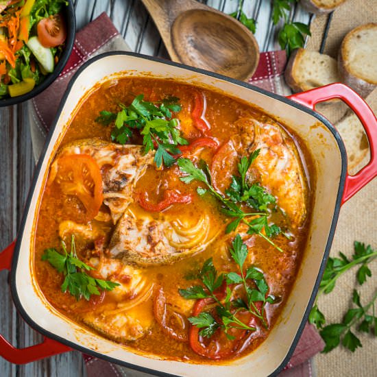 Portuguese fish stew (Caldeirada)