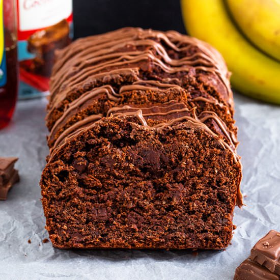 Healthier Chocolate Banana Bread