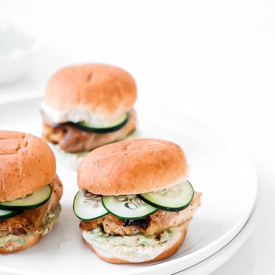 Grilled Chicken Sliders