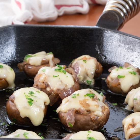 French Onion Soup Stuffed Mushrooms