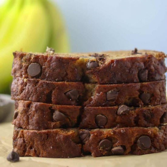Chocolate chip banana bread